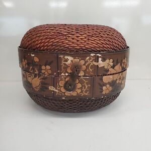 Antique Mongolian Willow Box