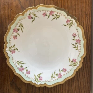 "Plato pintado a mano Blakeman & Henderson Limoges Francia floral 12""" - Imagen 1 de 6