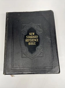 1936 Blue Ribbon Ed. New Standard Reference Bible Cyclopedic Indexed Hertel - Picture 1 of 15