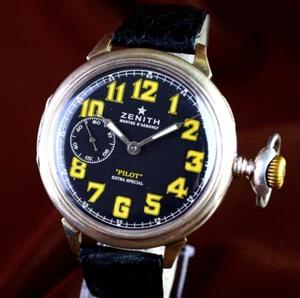 Swiss Watch Zenith Antique Collectible Vintage Marriage Men's Wrist Watch - Picture 1 of 13