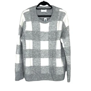 Old Navy XL grau weiß Pullover Pulli Büffel kariert weich neu - Bild 1 von 9