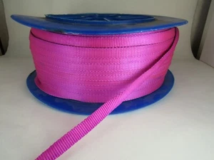 1/2 Inch wide 15 feet MAGENTA pink purple Nylon Webbing - Picture 1 of 2