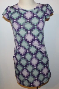 Mädchen Lularoe Mae lila & türkis Kleid Größe 4 - Bild 1 von 1