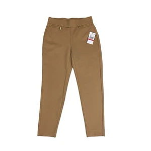 Michael Kors Pull-On Trousers Women's Petite XS Zip Pocket Dark Camel Pants - Picture 1 of 7