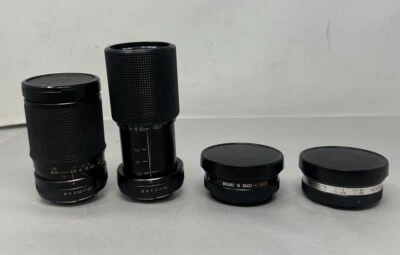 Lote de 4 lentes vintage para cámaras Vivitar, Yashica - sin probar Foto 1 de 4