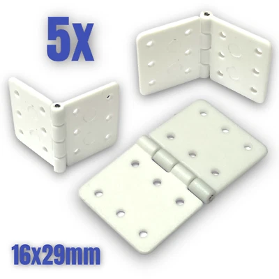 ✅ 5 Stück Nylon Scharnier 16x29mm RC Flugzeug Airplane Aileron Querruder Ruder ✅ - Bild 1 von 4