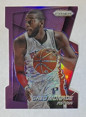 Greg Monroe 2014-15 Panini Prizm PURPLE DIE CUT PRIZM Card #103 - 103/139 - Image 1 of 2