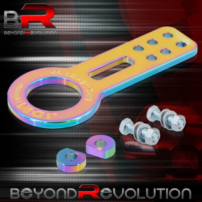 Gancho de remolque delantero de aluminio para Nissan Infiniti tornillo resistente anodizado neo cromo Foto 1 de 3