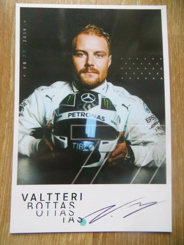 Autogrammkarte *VALTTERI BOTTAS* MERCEDES AMG PETRONAS Formel 1 F1 TEAM 2019 - Bild 1 von 1
