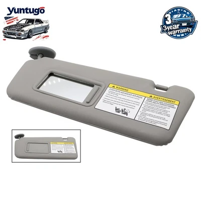 NEW SUN VISOR LH LEFT DRIVER SIDE GRAY & EXTENDED PAD For 2004-2005 TOYOTA RAV4 Foto 1 de 4