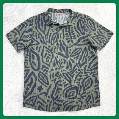Roark Bless Up Shirt Men's L Perforated Short Sleeve Button Breathable Hiking - Image 1 of 4