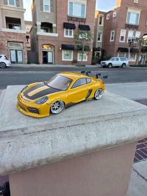200mm 1/10 Custom Print PORSCHE GT4 4Tec2 drift HPI DC10 YD2 MST TT02 Body Only - Image 1 of 4