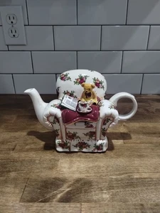 Royal Albert Paul Cardew Old Country Roses Teekanne 1962 Teddybär Sessel - Bild 1 von 8