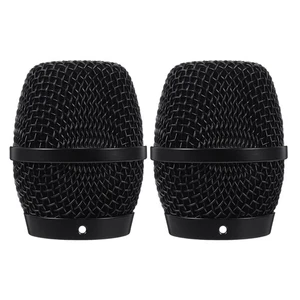 2 Pcs Microphone Mesh Grille Replacement Metal Cover For Performance Mic - Picture 1 of 12