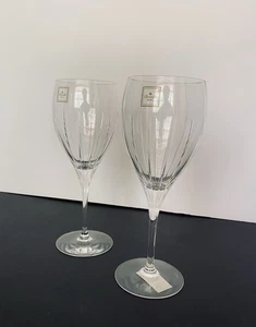Set of Two Christofle IRIANA Collection Red Wine Crystal Glasses France, NWT - Picture 1 of 6