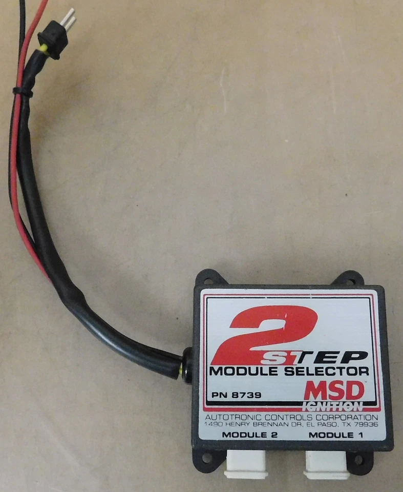 Selector de módulo de 2 pasos MSD 8739 con dos limitadores de revoluciones incorporados, estilo chip Foto 1 de 1