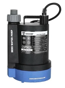 Pompa acqua elettrica DEKO PRO 1/3HP 2450 GPH pompa utilitaria modello CSP9028 blu - Foto 1 di 3