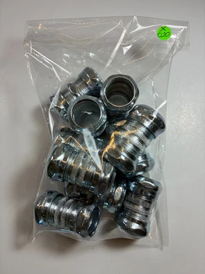 Acoplamientos de compresión EMT (3/4 pulgadas) (LOTE DE 10) herméticos para hormigón NUEVO Foto 1 de 4