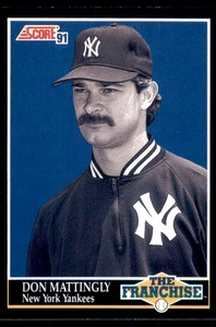 1991 Score #856 Don Mattingly - Picture 1 of 2