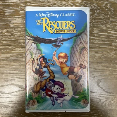 The Rescuers Down Under VHS Disney Clamshell Black Diamond - Image 1 of 4