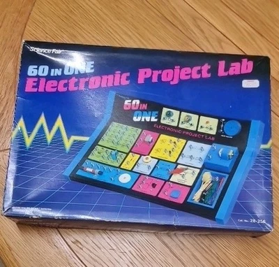 Vintage Radio Shack Science Fair 60 In One Electronic Project Lab 28-256 - Image 1 of 4