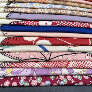 Lot VTG 19 Butterfly Quilt Blocks 12” Squares Feedsack Fabric Cotton Muslin Sew - Picture 1 of 23