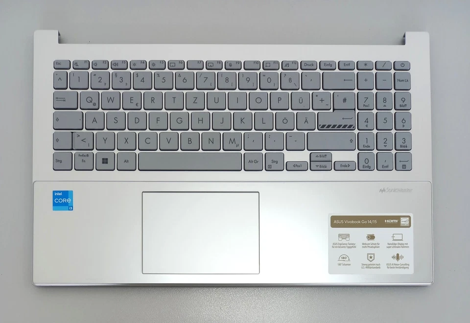 Asus Vivobook Go 15 E1504G Handauflage Tastatur QWERTZ 13NB0ZT1P02011 - Bild 1 von 4