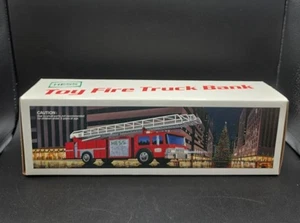 1986 Hess Oil Toy Fire Truck Bank, NEW IN BOX, NOS, Made In Hong Kong,vintage - Picture 1 of 13