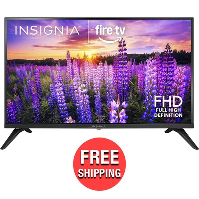 32-inch 1080p Black Full HD LED High Bright Resolution Television Smart TV HD - Image 1 of 4