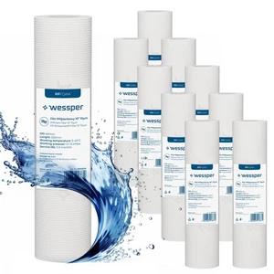 10x Wasserfilter Vorfilter Filtereinsatz Sedimentfilter 10"- 10 Micron - Bild 1 von 8