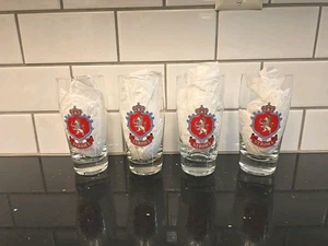 Stroh's Beer Rastal Pilsner Ribbed Glasses .25 Liter Set of 4 ~ FREE SHIPPING  - Picture 1 of 7