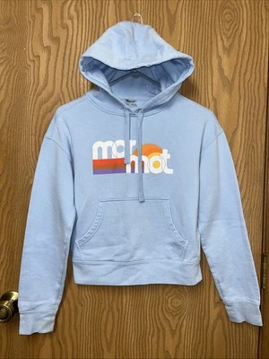 Sudadera con Capucha Azul Marmot para Mujer Recortada Colorido Estampado Gráfico Talla XS Foto 1 de 4