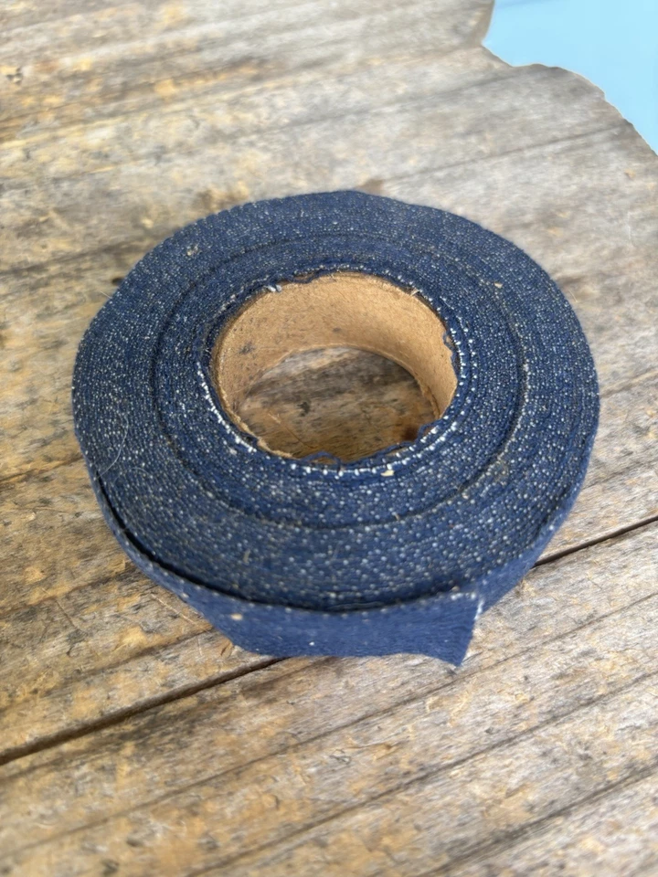 Nuevo de Lote Antiguo Hunt Wilde Azul Jean Bar Cinta-Bicicleta de Carretera Muscle Tour-Jeans Coleccionista Arte Foto 1 de 3