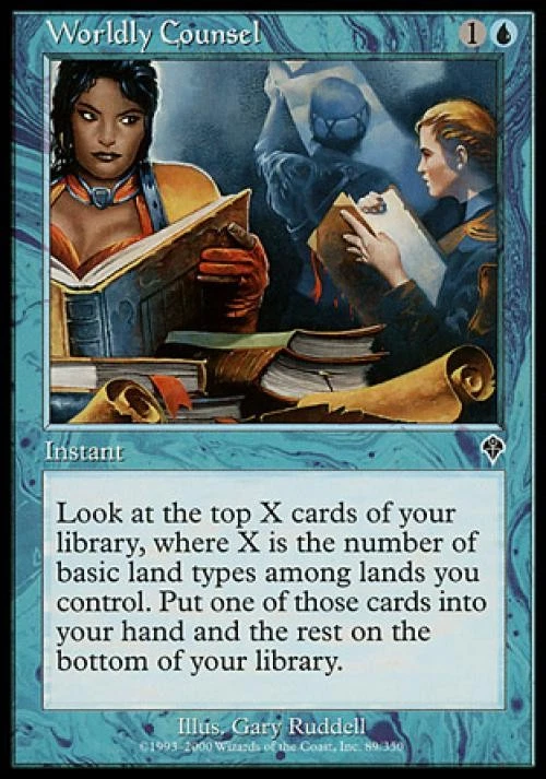 Worldly Counsel - Light Play MTG Invasion - Image 1 of 1