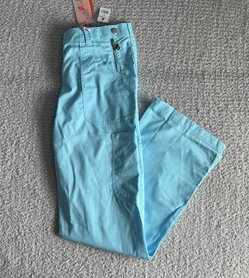 Koi Scrub Pants Women’s Medium Tall MT Blue Sara Cargo Nursing Medical Stretch - Image 1 of 4