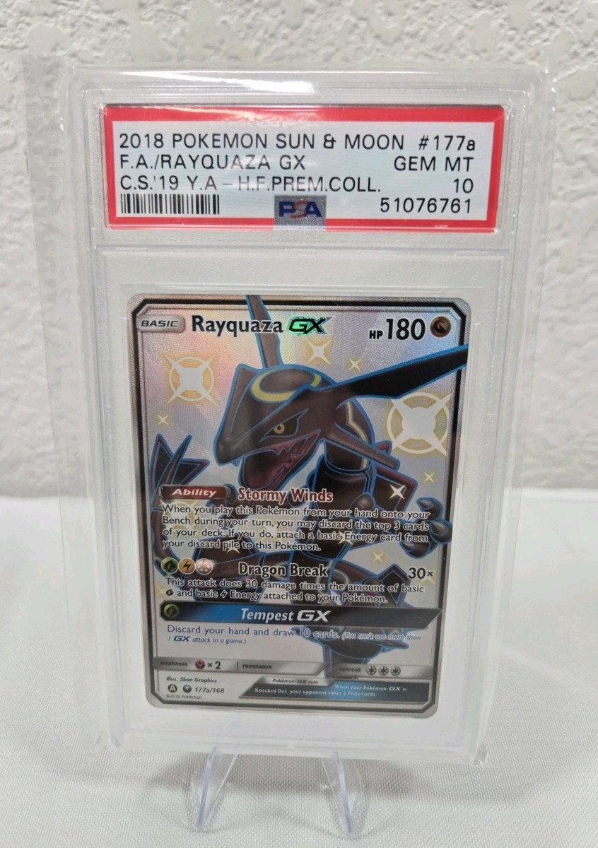 Pokémon TCG Grade 10 Rayquaza Individual Collectible Card Pokémon TCG Grade 10 Rayquaza Individual Collectible Card
