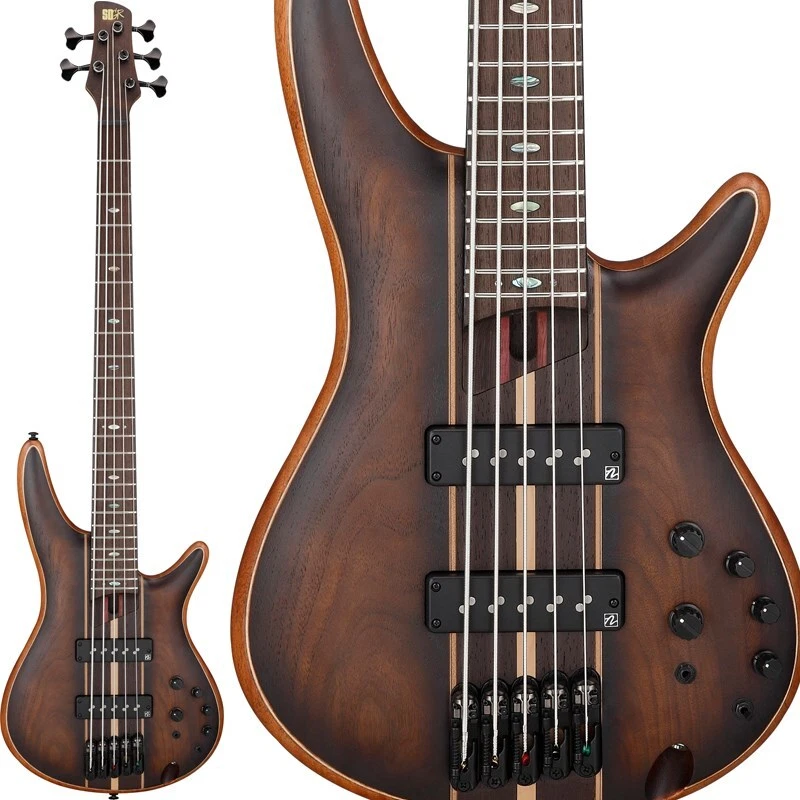 SR1355B-DUF Ibanez Premium Dual Mocha Burst electric bass with gig bag
