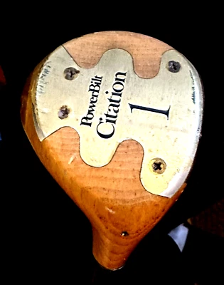 Винтажный стальной стержень PowerBilt Citation One Persimmon Driver Duo-Flex для правосторонней стойки - Изображение 1 из 4