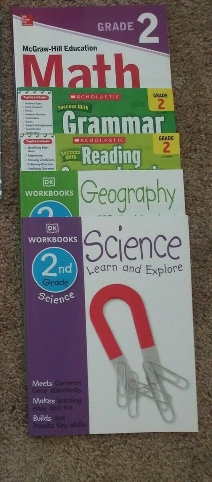 2nd Second Grade Homeschool curriculum: Math, Grammar, Reading, Science History - Image 1 of 1