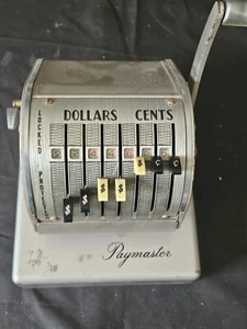Vintage Paymaster Check Protector X-550 Series W/ Key - Picture 1 of 6