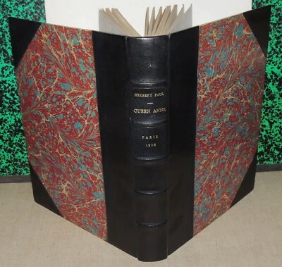 QUEEN ANNE by HERBERT PAUL / Goupil 1906 In-4° Belle reliure signée Numéroté - Photo 1/4