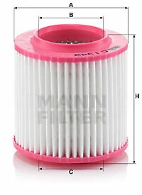 MANN-FILTER C 1343 Air Filter for AUDI — 第 1/1 张图片
