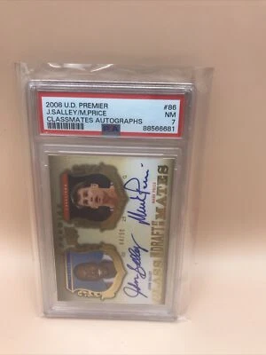 2008-09 UD Premier John Salley Mark Price Classmates Dual Auto #44/50 PSA 7 - Image 1 of 2