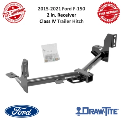 Прицепное устройство Draw-Tite 75938 класса IV, черное, приемник 2 дюйма подходит для Ford F-150 2015-2018 годов выпуска - Изображение 1 из 4