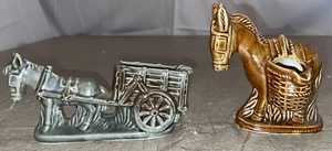 2 Vintage Donkey Ashtray Lot Made in Brazil Ceramic  - Picture 1 of 12