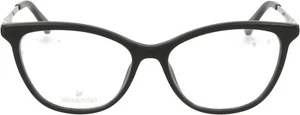 Swarovski SK5249-H 001 Black Plastic Eyeglasses Frame 53-15-140 Cat Eye SK5249-H - Picture 1 of 4