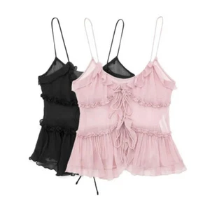 Women Fashion With Front Semi Sexy Backless Thin Female Thin Straps - Picture 1 of 16