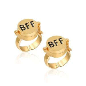 2er Pack BFF Ringe süße beste Freundschaftsringe für Teen Mädchen Frauen - Bild 1 von 3
