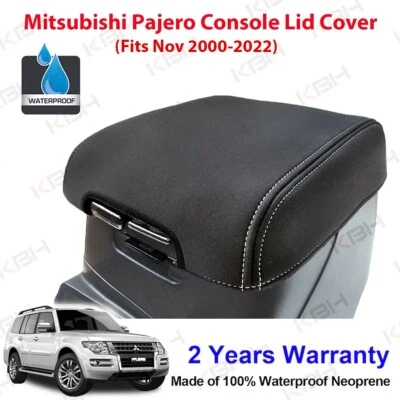 Neoprene Console Lid Cover Armrest Wetsuit Fits Mitsubishi Pajero 2000 - Current - image 1 of 4