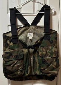 Vintage Rattlers Brand Medium Woodland Camouflage Duck/Dove Upland Hunting Vest! - Picture 1 of 7